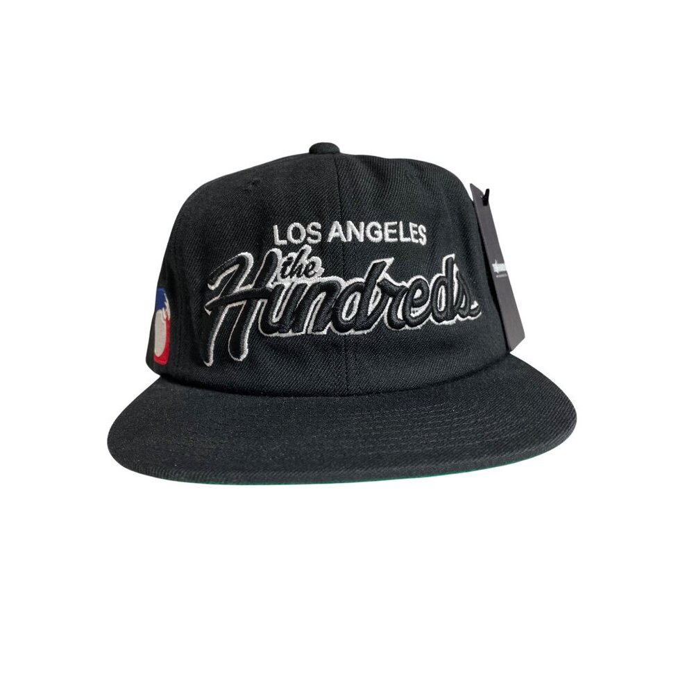 The Hundreds Los Angeles Snapback Hat Black One Size